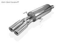 Fox Edelstahl Racing-Komplettanlage Opel Astra G Coupe u. Cabrio Turbo 2x80mm