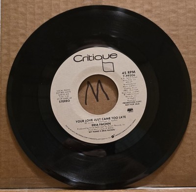Eria Fachin: Your Love Just Came Too Late - VG+/VG | 1988