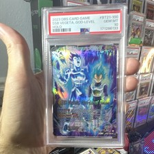 SSB Son Goku SSB Vegeta God Level Power BT21-100 carta