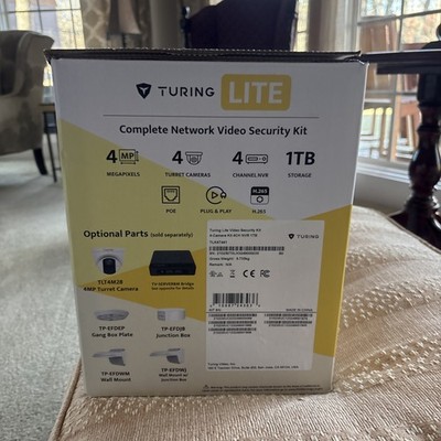Turing Lite Security Camera System - 1 TB HDD Opened, Never Used.