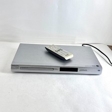 Philips Dvp3120/05 Slimline Dvd Player With Remote Cd Video Playback Silver Unit