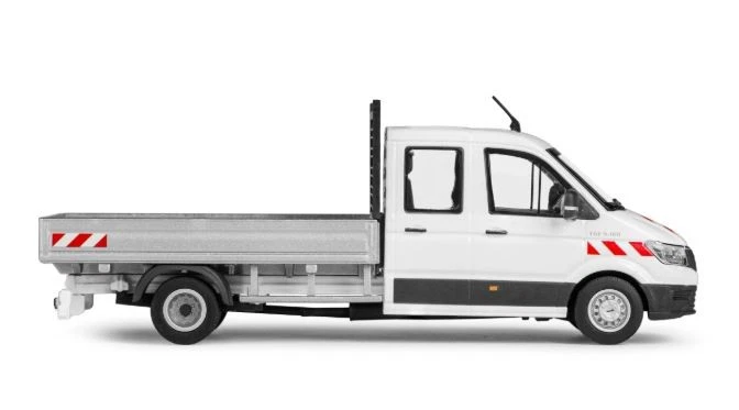 CONRAD, MAN TGE 4x2 ribaltabile bianco, 1/50, CON1616/02 - Immagine 4 di 4