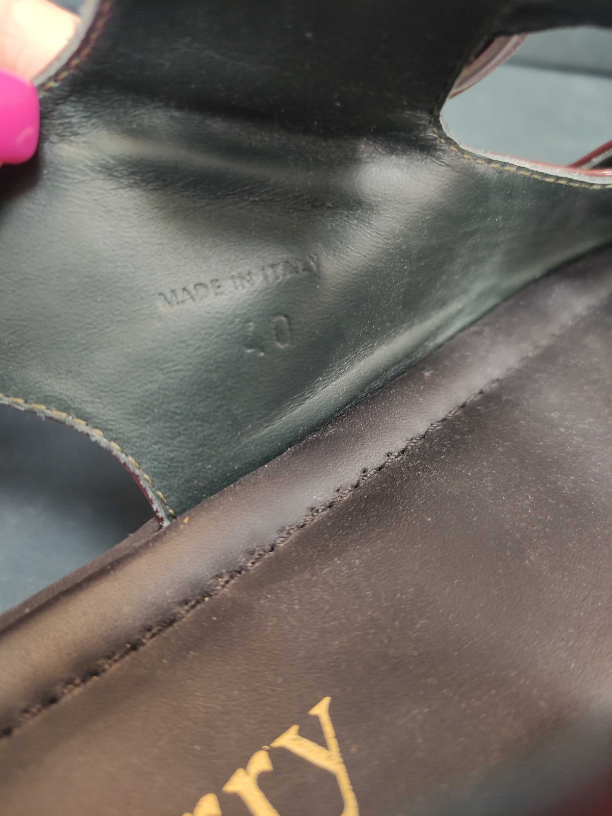 MULBERRY Women Venezia Flats Burgundy Size EU 40 RRP £495 image 2