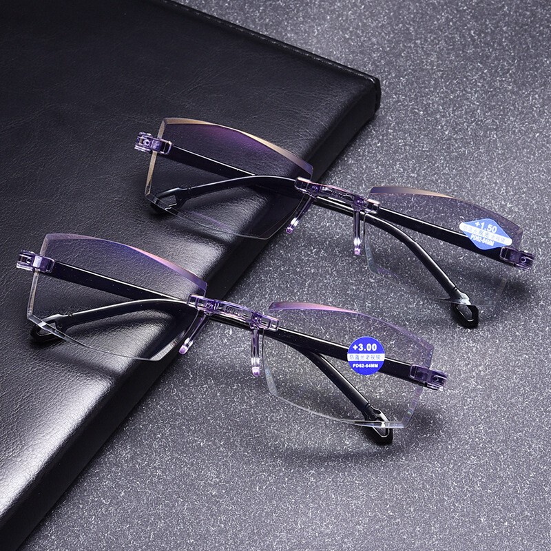 Gafas de lectura progresivas anti-rayos azules de uso lejano y casi doble