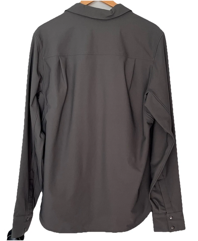 Cezani 男式 Olive Army 绿色正装衬衫 16 34/35 L 码 100% 聚酯纤维 — 第 4/4 张图片