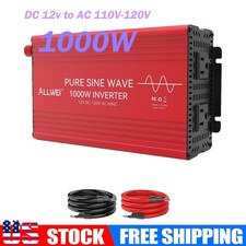 Pure Sine Wave Inverter Power Inverter 1000W DC12V to AC110V/120V Inverter