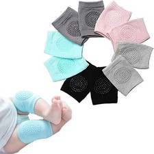 5-Pair Baby Knee Pads   Anti-Slip Crawling Leg  Elbow Safety Protectors