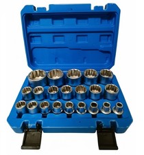 SET DA 21 CHIAVI A BUSSOLA MILLERIGHE XZN DA 1/2" CROMO VANADIO 8-36 mm