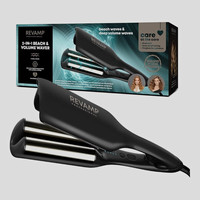 REVAMP Hair Waver Curler Progloss 2-in-1 Beach Waves Volume Styling Ceramic