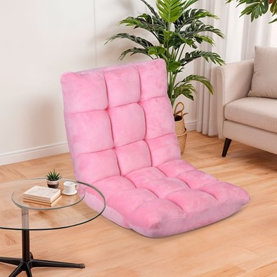 Floor Gaming Chair Adjustable 14-Position Sleeper Bed Couch