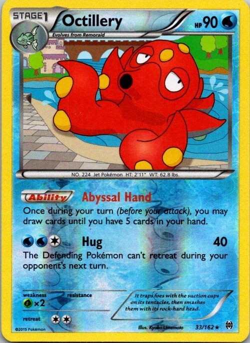 Octillery 33/162 Reverse Holo Holo Rare XY - BREAKthrough LP