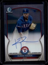 2023 Bowman Baseball Kumar Rocker #CPA-KR Chrome Prospect Autographs