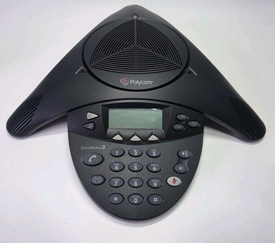 Polycom SoundStation2 Conference Phone 2200-16200-001 Open Box Tested PSU WORKS