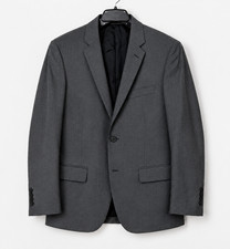 J.Crew Thompson Mens Blazer Sz 40R Gray 100 Wool Two Button Jacket Business