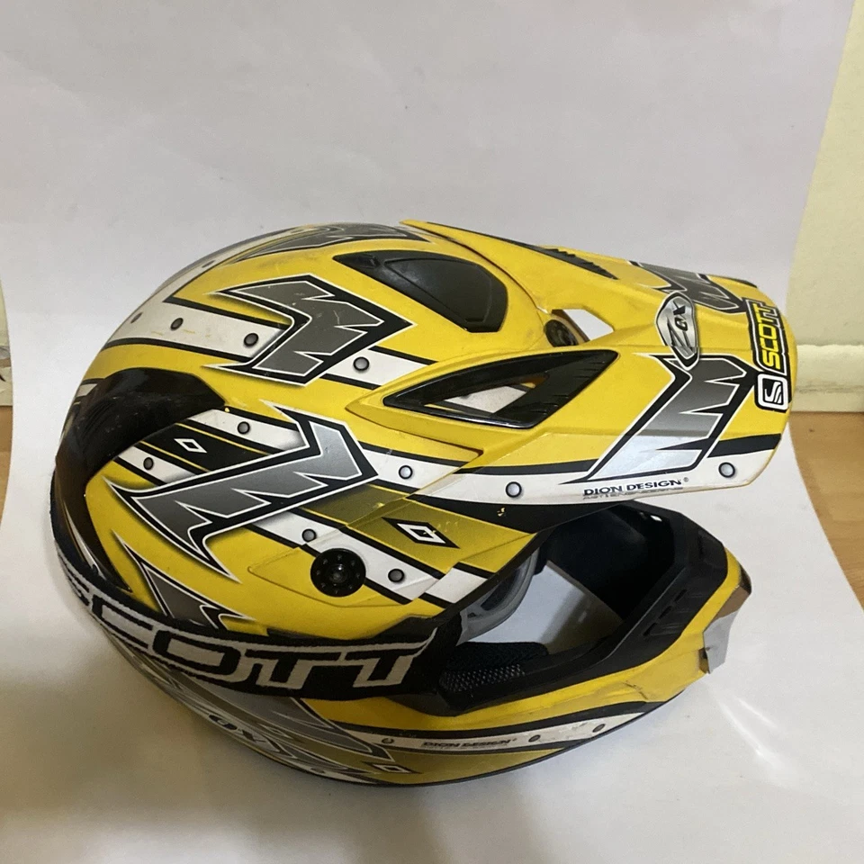 Casco de motocross Zox Dion Design Roost X amarillo talla L grande Foto 4 de 4