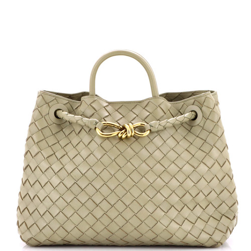 Bottega Veneta Andiamo Top Handle Bag Intrecciato Nappa Medium