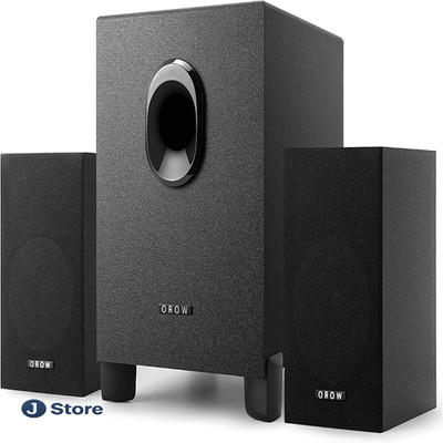 2.1 Lautsprecher USB Betrieb Subwoofer Bass Holz