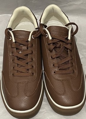 Peter Millar Drift Leather Hybrid Course Shoe 10 Brown Golf Water Resistant