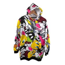 Looney Tunes Hooded Jacket Members Only Mediu...