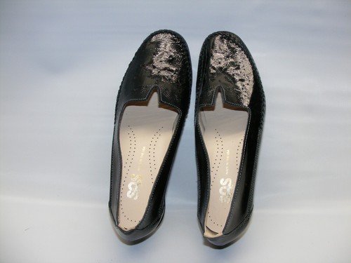 SAS Sonyo Pumps Women's Size 5 M Black Patent Leather Slip On Low Heel Shoes - Picture 10 of 13
