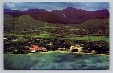 Waikiki Beach, Honolulu, Hawaii, Aerial view, Royal Hawaiian Hotel,Vtg Postcard