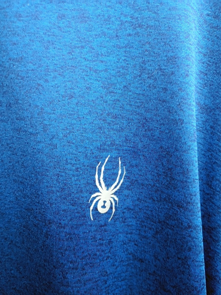 SPYDER Swim Hombre’s Rash Guard UPF 50+ Manga Larga Top Talla XL Azul Nuevo Foto 3 de 4