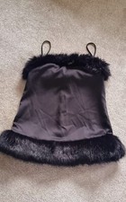 Women's Black Satin Micro Mini Dress