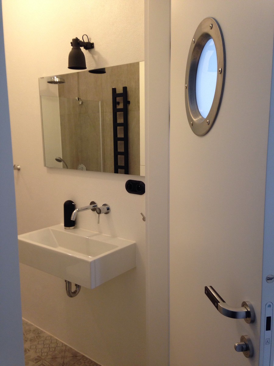 Porthole embossed stainless steel OLD COPPER 350 mm glass transparent