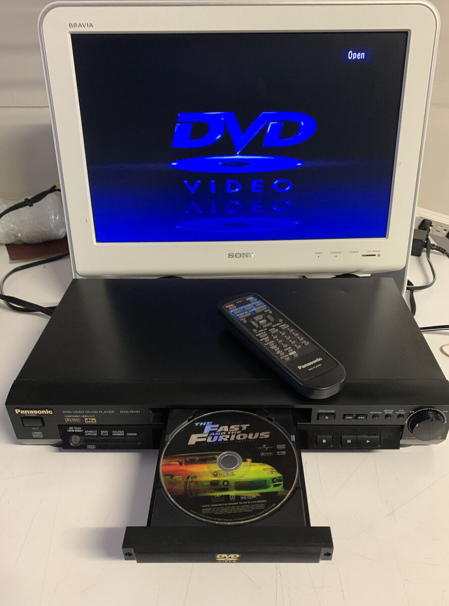 Panasonic DVD/Video CD/CD Player - Model DVD-RV31 - w Panasonic DVD/Video CD/CD Player - Model DVD-RV31 - w