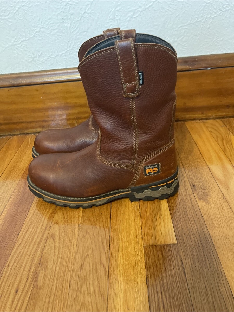 Timberland Composite Toe Western Wellington Work Boots Men's Size