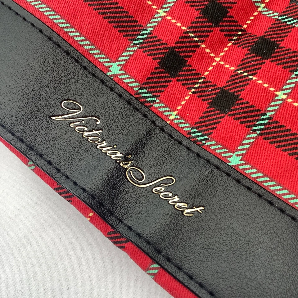 Victoria’s Secret Large Black & Red Tartan Check Shopper Tote Weekend Bag - BNWT — 第 4/4 张图片