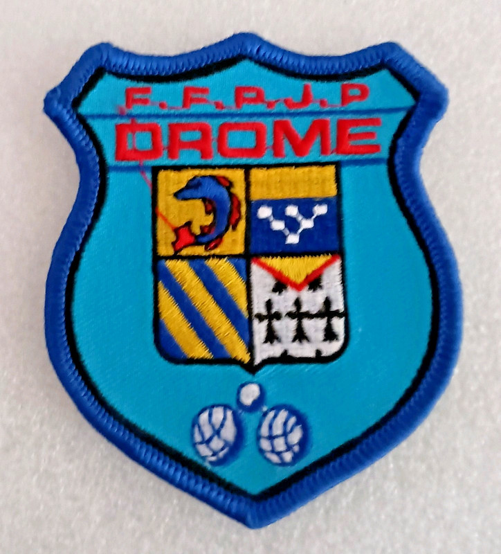 1980s F.F.P.J.P Drome Shield Crest Patch NOS NEW
