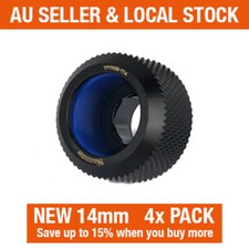 Barrow Water Cooling 4 Pack 14mm OD Rigid Hard Acrylic Tube Compression Fitting