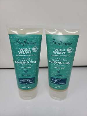 (2) Shea Moisture (Wig & Weave) Bonding Glue for Human & Synthetic Hair    