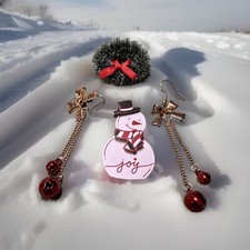 Red Jingle Bells-Christmas Earrings