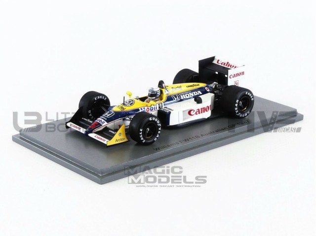 SPARK 1/43 - WILLIAMS FW11B - Winnaar GP Australië 1987 (R. Patrese) - Little Bolide