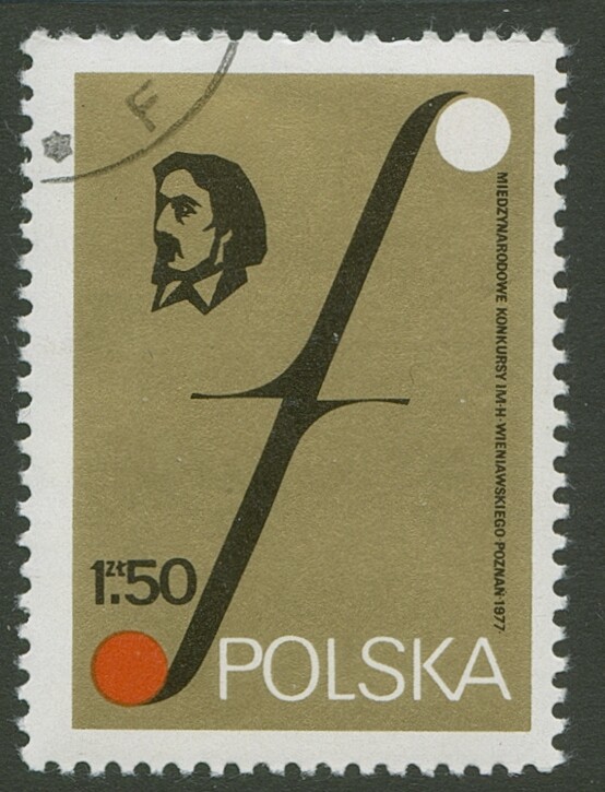 Poland Stamp Scott #2226 Henryk Wieniawski/Musical Symbol 1977