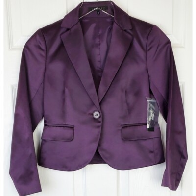 NWT Theory kamalie gemstone serenity purple blazer Womens Size