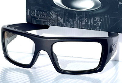 NEW Oakley SI DET CORD Matte Black INDUSTRIAL Clear Lens Sunglass 9253-07
