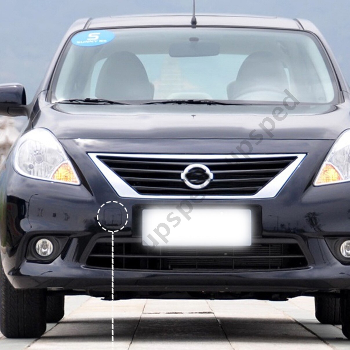 Pull Versa Front Bumper Tow Hook Cover Cap For Nissan Versa Sedan 2012-2014 622A0 ...