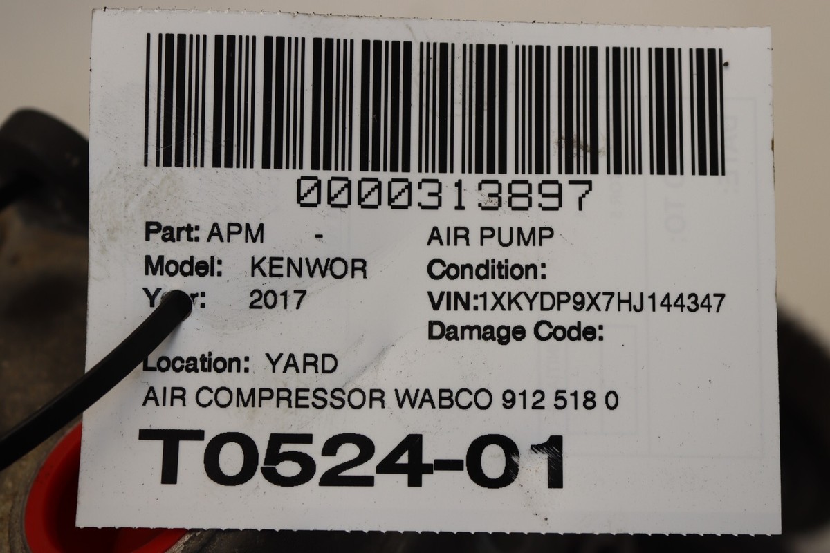 2013-2023 Kenworth T680 Paccar MX-13 Air Compressor Pump Wabco OEM