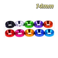 M6 M8 Aluminum Alloy Anodized Countersunk Head Bolt Washers Gasket Cone Colours