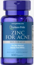 Puritan's Pride Zinc for Acne - 100 Tablets