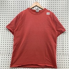 Vintage 90s PLUMA Shirt Red Men Medium Short Sleeve 21x28 USA MADE
