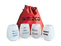 4 Wine Glasses Unbreakable W/bag-great Gift Food Grade Silicone... Free Shipping 4 Wine Glasses Unbreakable W/bag-great Gift Food Grade Silicone... Free Shipping