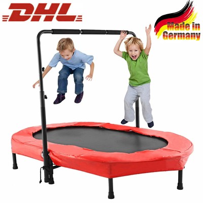 Faltbar Fitness JumpingTrampoline für Indoor/Outdoor/Garten/Drinnen für