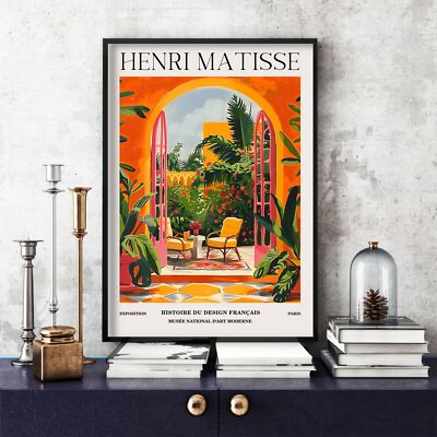 Henri Matisse Druck, Henri Matisse Ausstellungsposter, buntes Wandbild (23d)