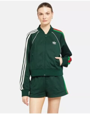 GUCCI x Adidas Shorts Size XXS small High-Rise Green Cotton Jersey
