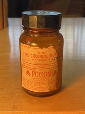 Vintage Merck Poison Bottle. 1/4lb Empty