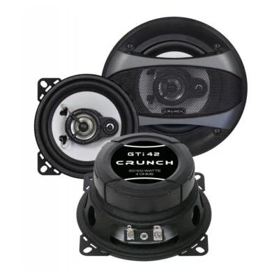 Crunch GTi 42 100mm LAUTSPRECHER BOXEN SET AUTO KFZ 10cm NEUWARE